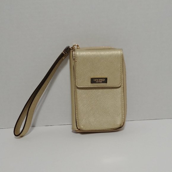 Kate Spade Gold Wallet Wristlet NWOT